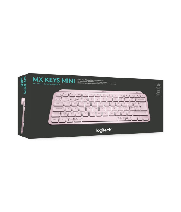 Teclado Logitech MX Keys Mini Rosa