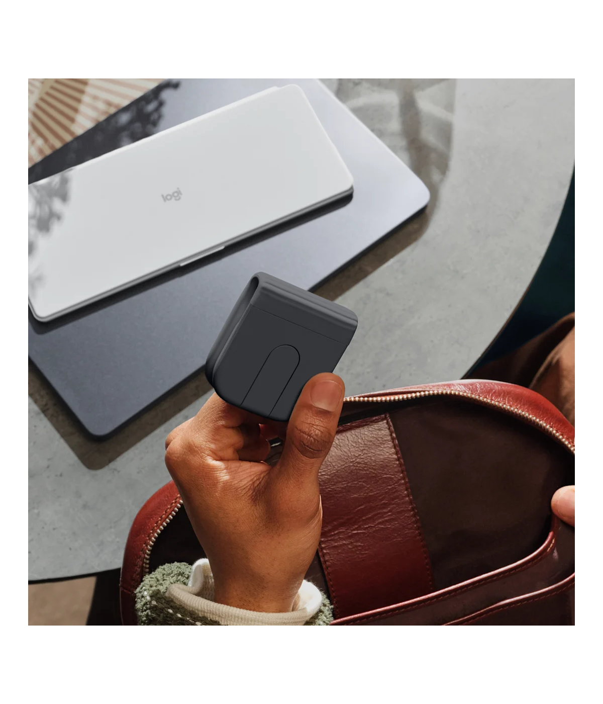 Mouse Logitech Mobi Fold Grafito