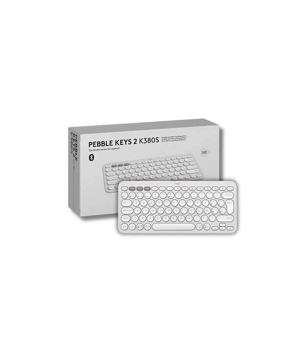 Teclado Logitech Pebble Keys 2 K380s Blanco