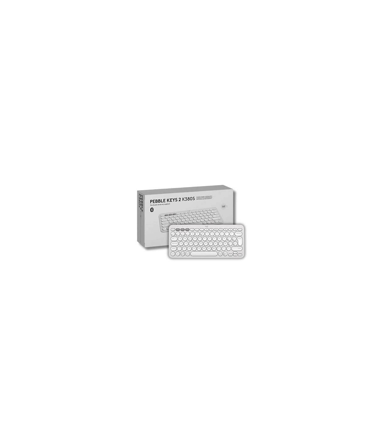 Teclado Logitech Pebble Keys 2 K380s Blanco