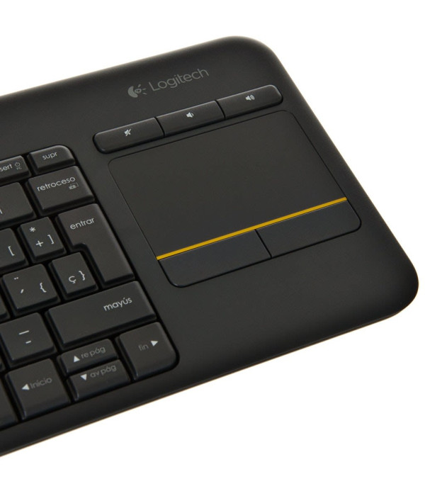 Teclado Logitech K400 Plus con Touchpad Negro