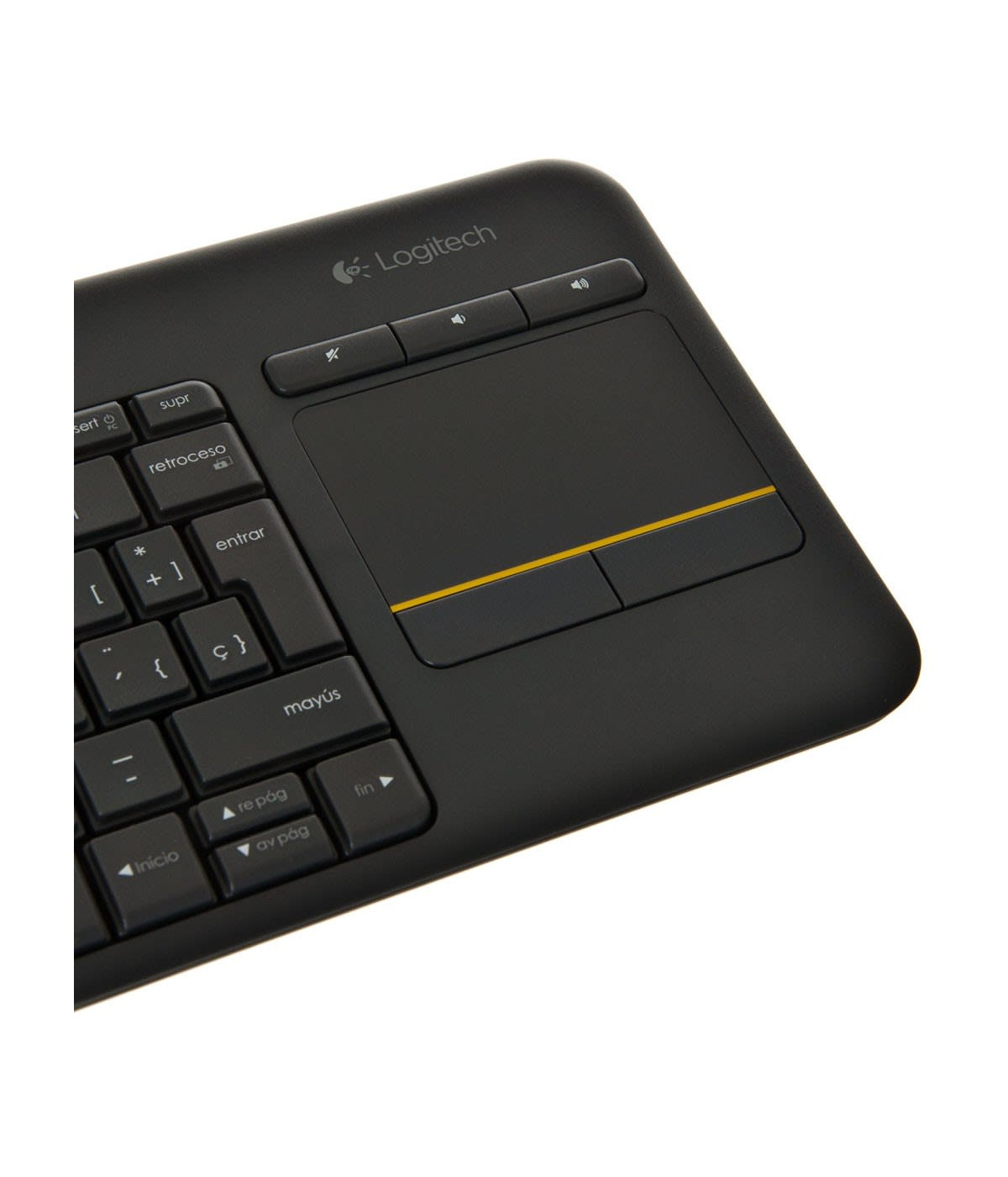 Teclado Logitech K400 Plus con Touchpad Negro