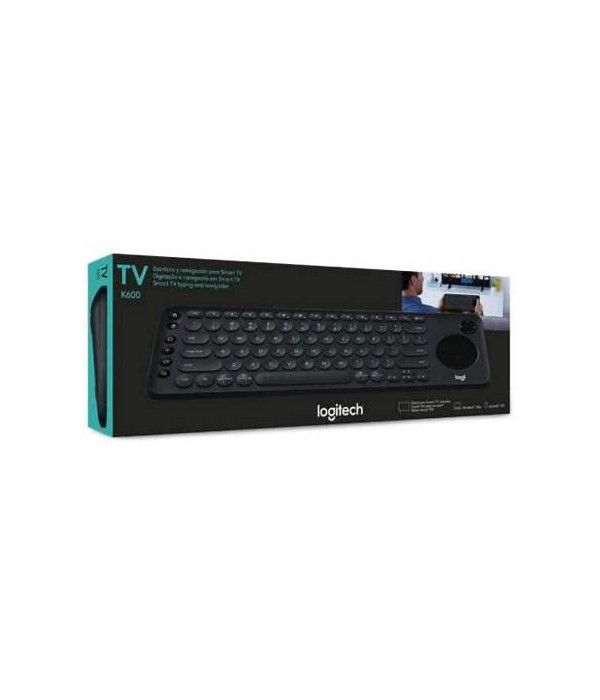 Teclado Logitech K600 TV con Touchpad Negro