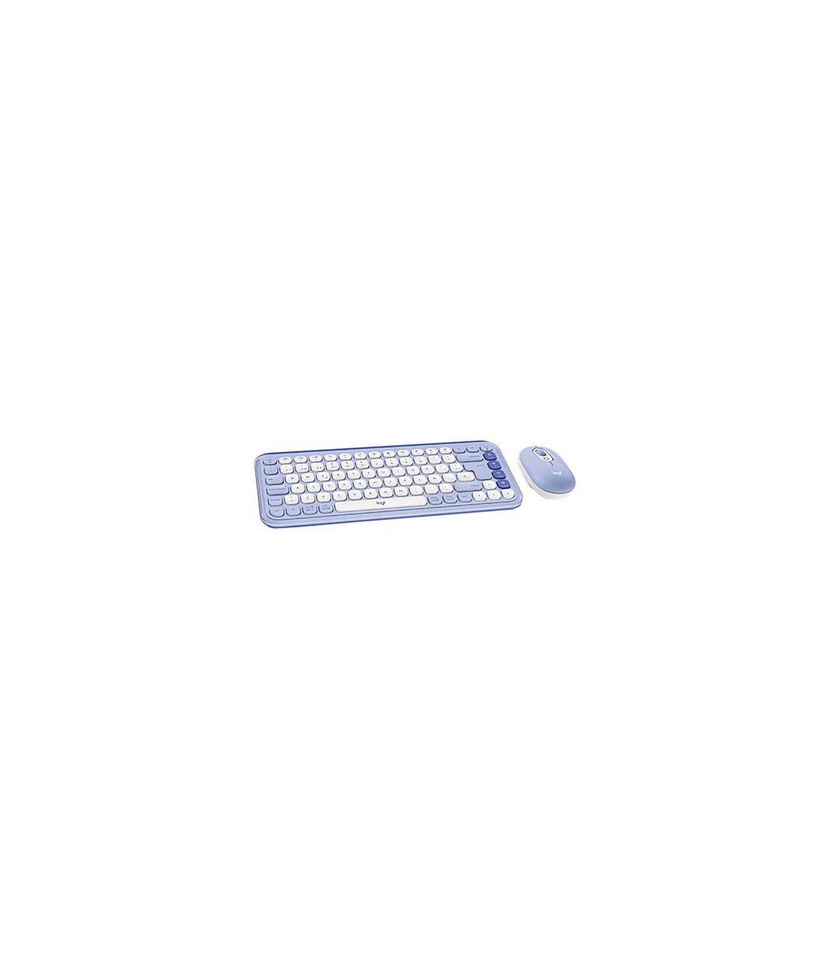 Combo Teclado y Mouse Logitech POP Icon Lila