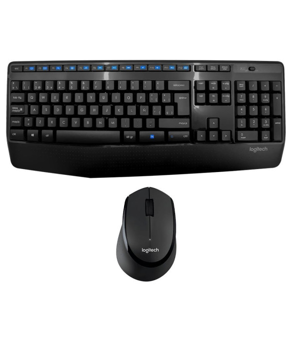 Combo Teclado y Mouse Logitech MK345 Inalámbrico Negro