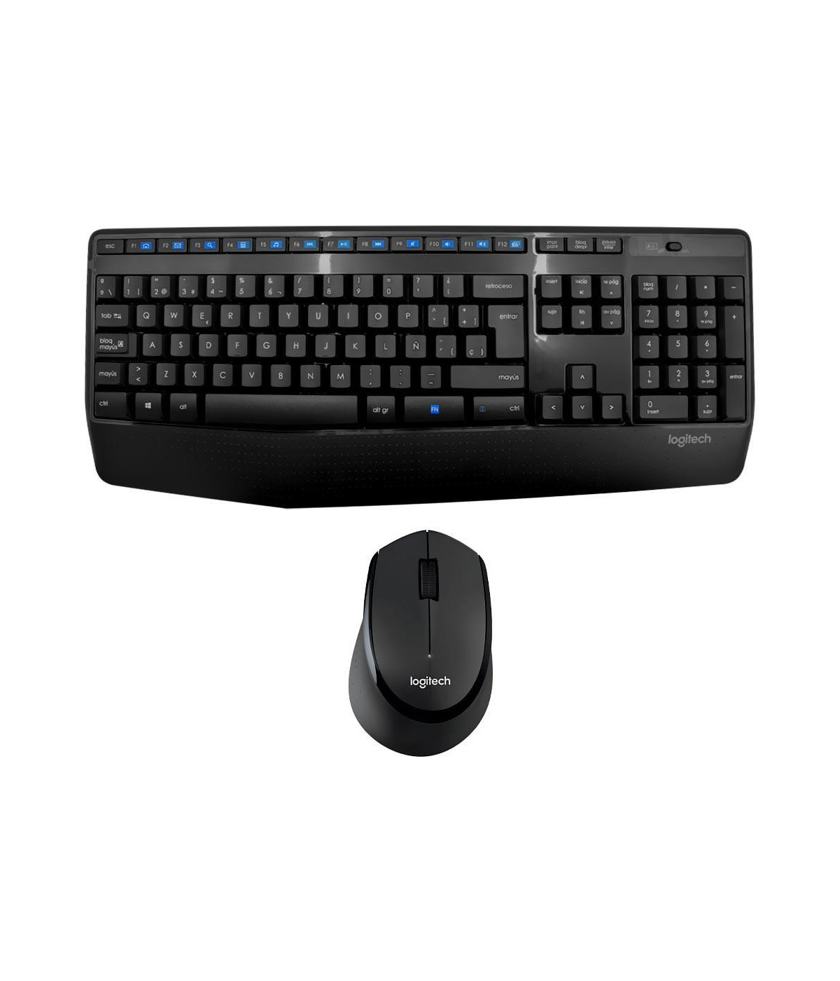Combo Teclado y Mouse Logitech MK345 Inalámbrico Negro