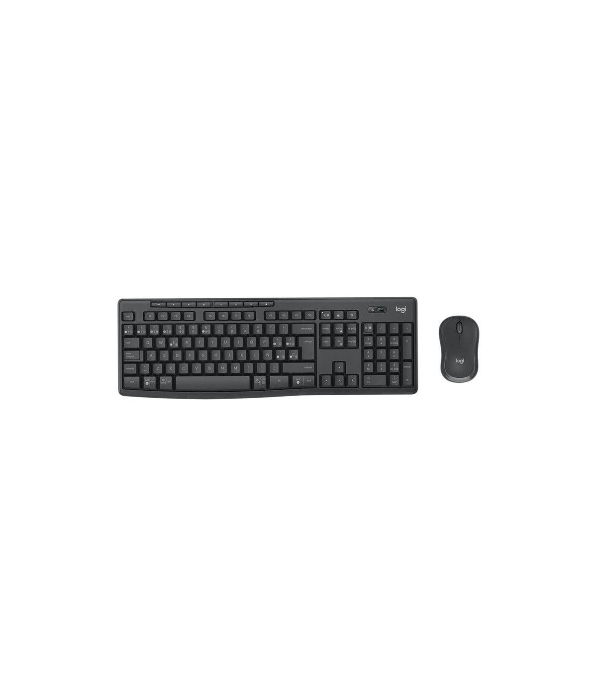 Combo Teclado y Mouse Logitech MK370 Inalámbrico Grafito