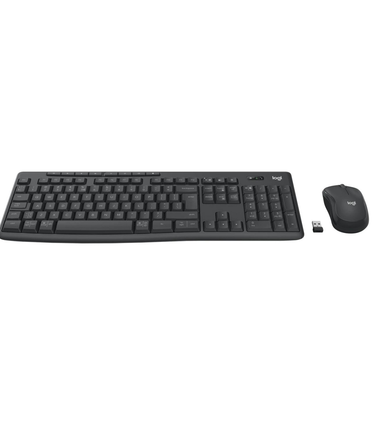 Combo Teclado y Mouse Logitech MK370 Inalámbrico Grafito