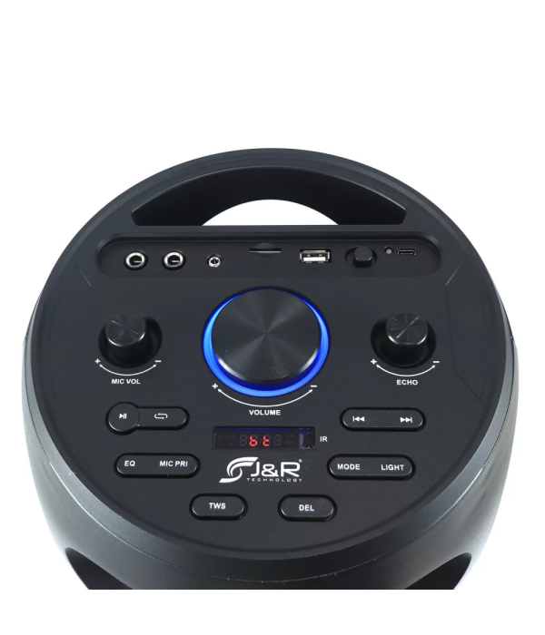 Cabina Activa J&R J5247 Doble 6.5" Recargable 90W RMS Bluetooth