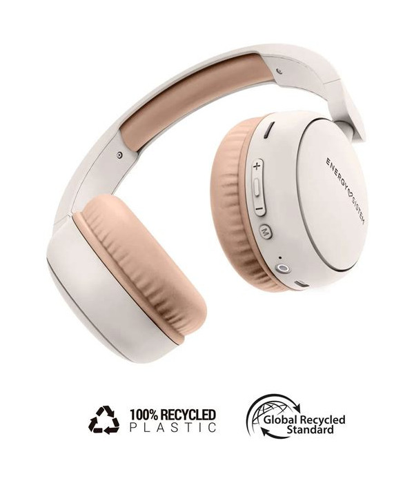 Diadema Energy Sistem Radio Color Bluetooth Crema y Palo de Rosa