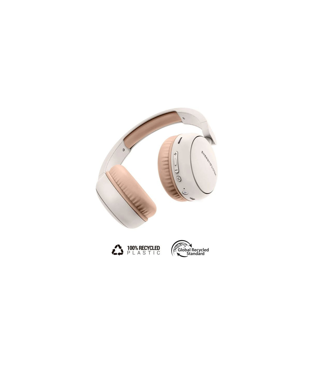 Diadema Energy Sistem Radio Color Bluetooth Crema y Palo de Rosa