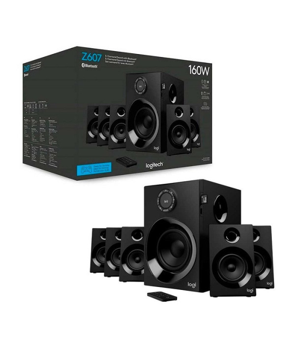 Parlantes Logitech Z607 5.1 Bluetooth 160 W Negro