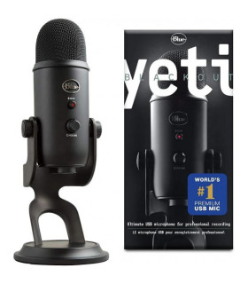 Micrófono Blue Yeti USB Blackout Negro