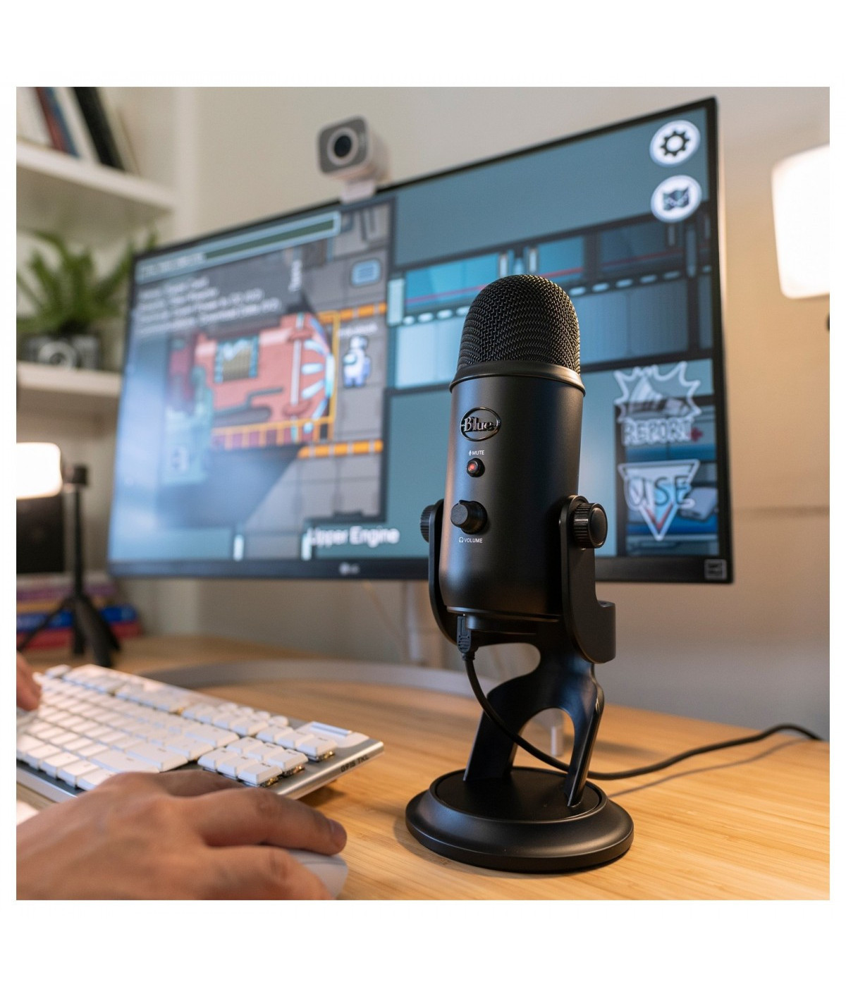 Micrófono Blue Yeti USB Blackout Negro