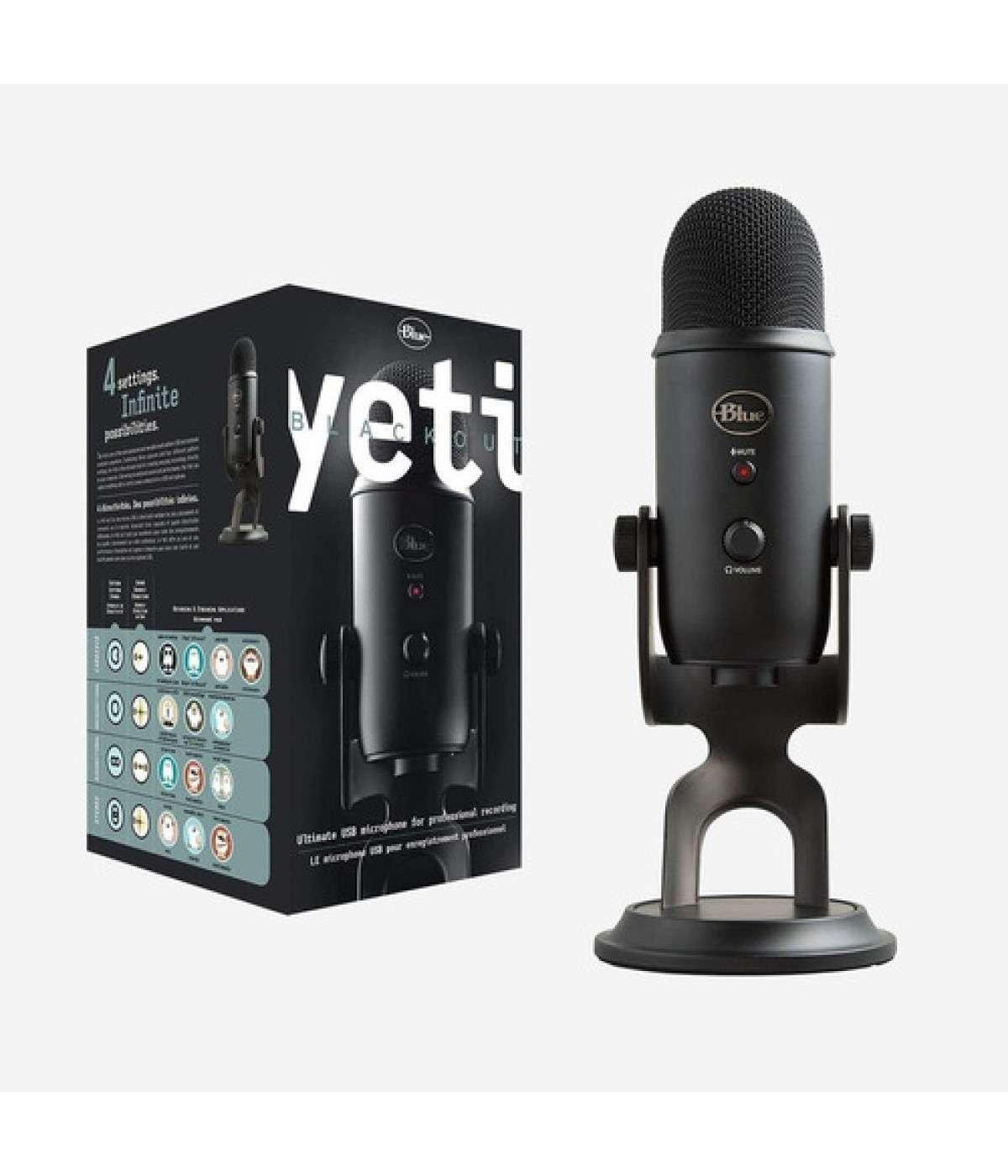 Micrófono Logitech Blue Yeti X USB Profesional Blackout