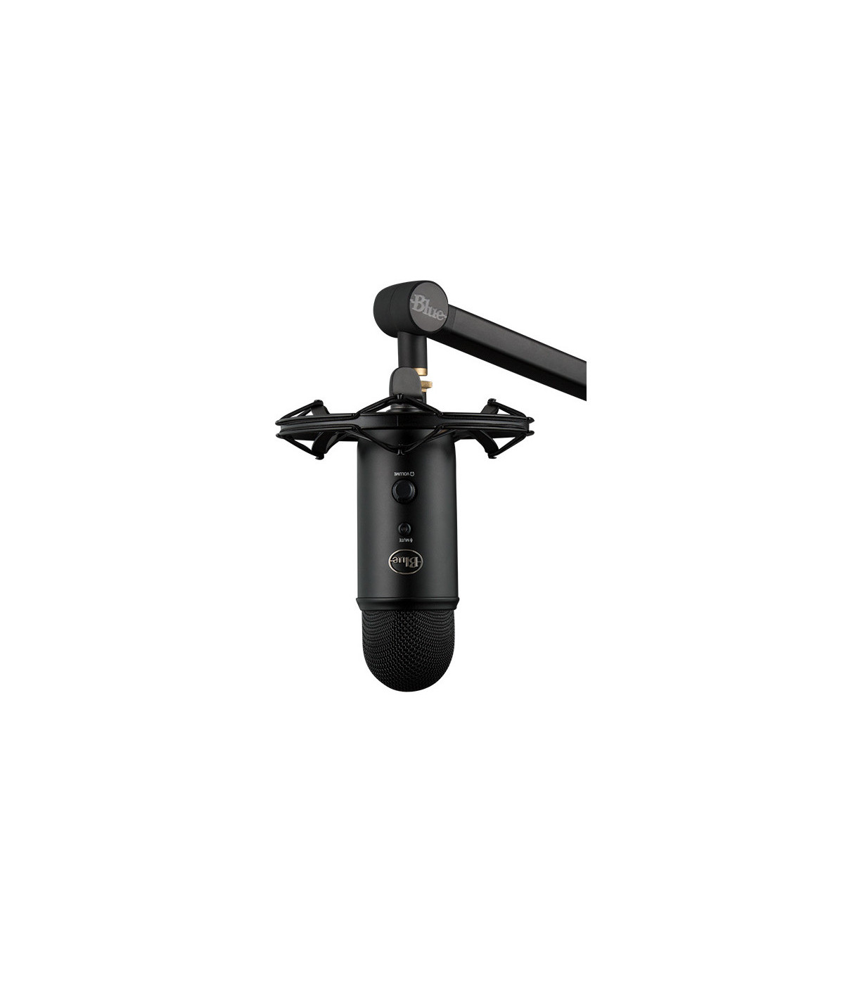 Kit Micrófono Blue Yeticaster USB con Brazo Compass y Shock Mount Radius III Negro