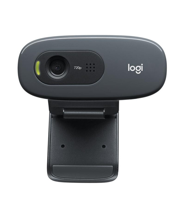 Cámara Web Logitech C270 HD 720p con Micrófono Negro