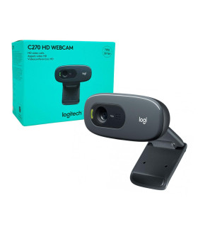 Cámara Web Logitech C270 HD 720p con Micrófono Negro 2