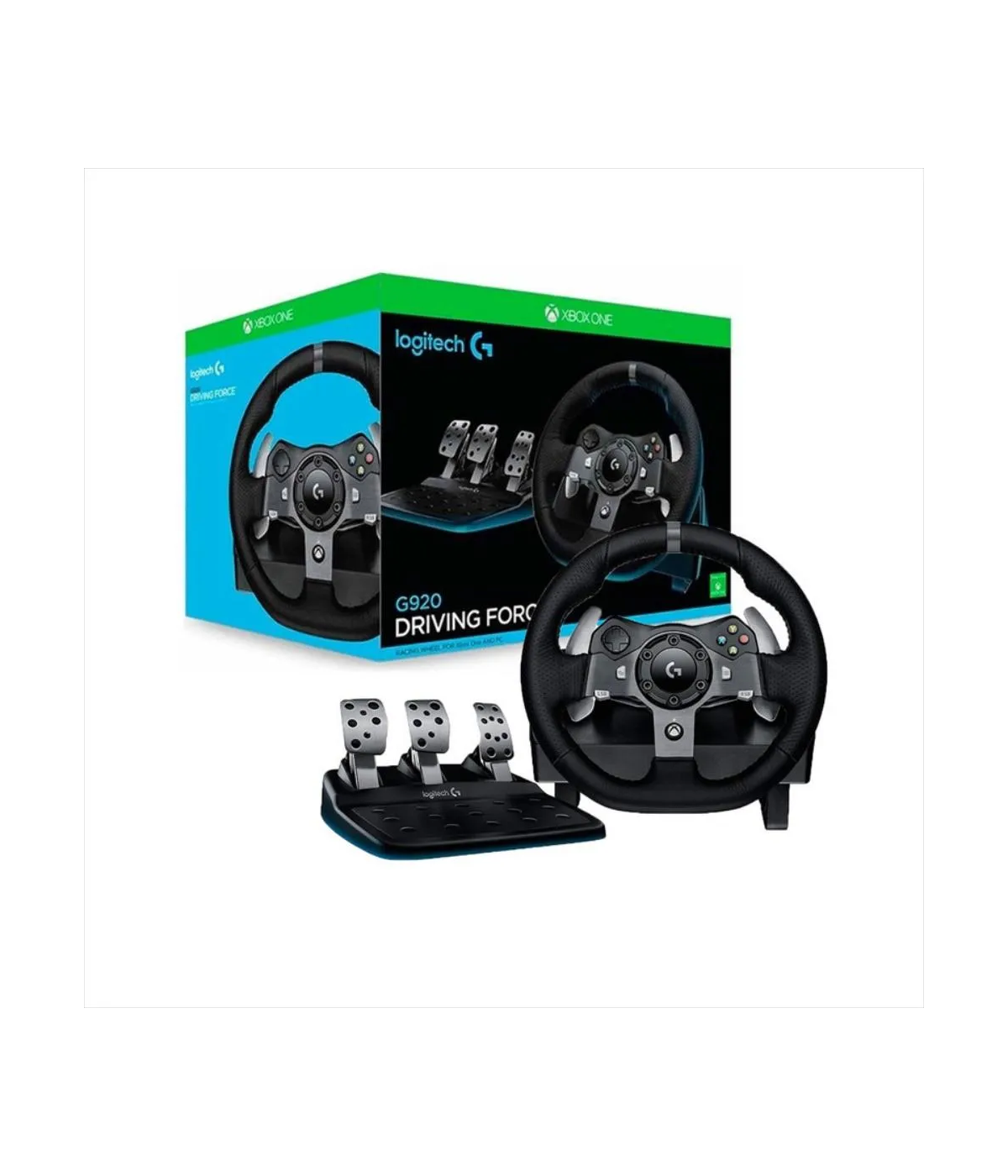 Volante Logitech G920 Driving Force con Pedales para Xbox y PC