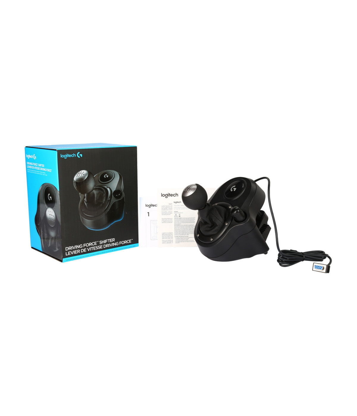 Combo Logitech G923 TRUEFORCE + Driving Force Shifter para PS5, PS4 y PC