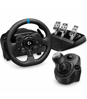 Combo Logitech G923 TRUEFORCE + Driving Force Shifter para PS5, PS4 y PC