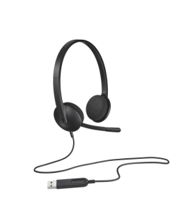 Diadema Logitech H340 USB Estéreo con Micrófono Negro 2