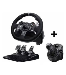 Combo Logitech G920 Driving Force con Pedales y Palanca de Cambios