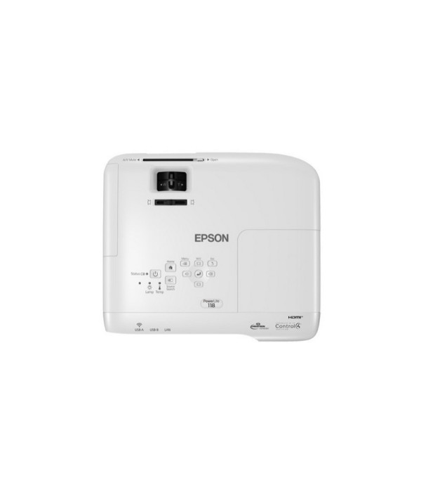 EPSON | V11HA03020 | Video Proyector Epson PowerLite 118W/ Tecnología: 3LCD de 3 chips/ (3.800 lúmenes en Blanco y Color -