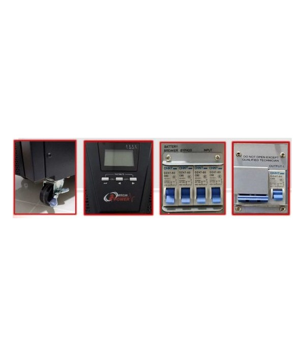 UPS AMERICAN POWER 6KVA ONLINE TORRE BIFASICA 110/220 AP6KW-tower